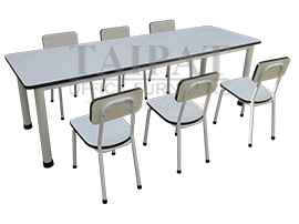 โต๊ะเก้าอี้นักเรียนอนุบาล 6 ที่นั่ง T-CH-007-HPL2