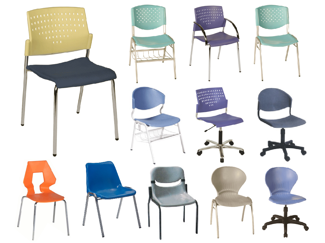 เก้าอี้อเนกประสงค์ เก้าอี้สัมนา เก้าอี้ห้องฝึกอบรม เก้าอี้ห้องเรียน เก้าอี้เปลือกโพลี ไม่มีเบาะรองนั่ง Multipurpose PP Chairs with No Cushions