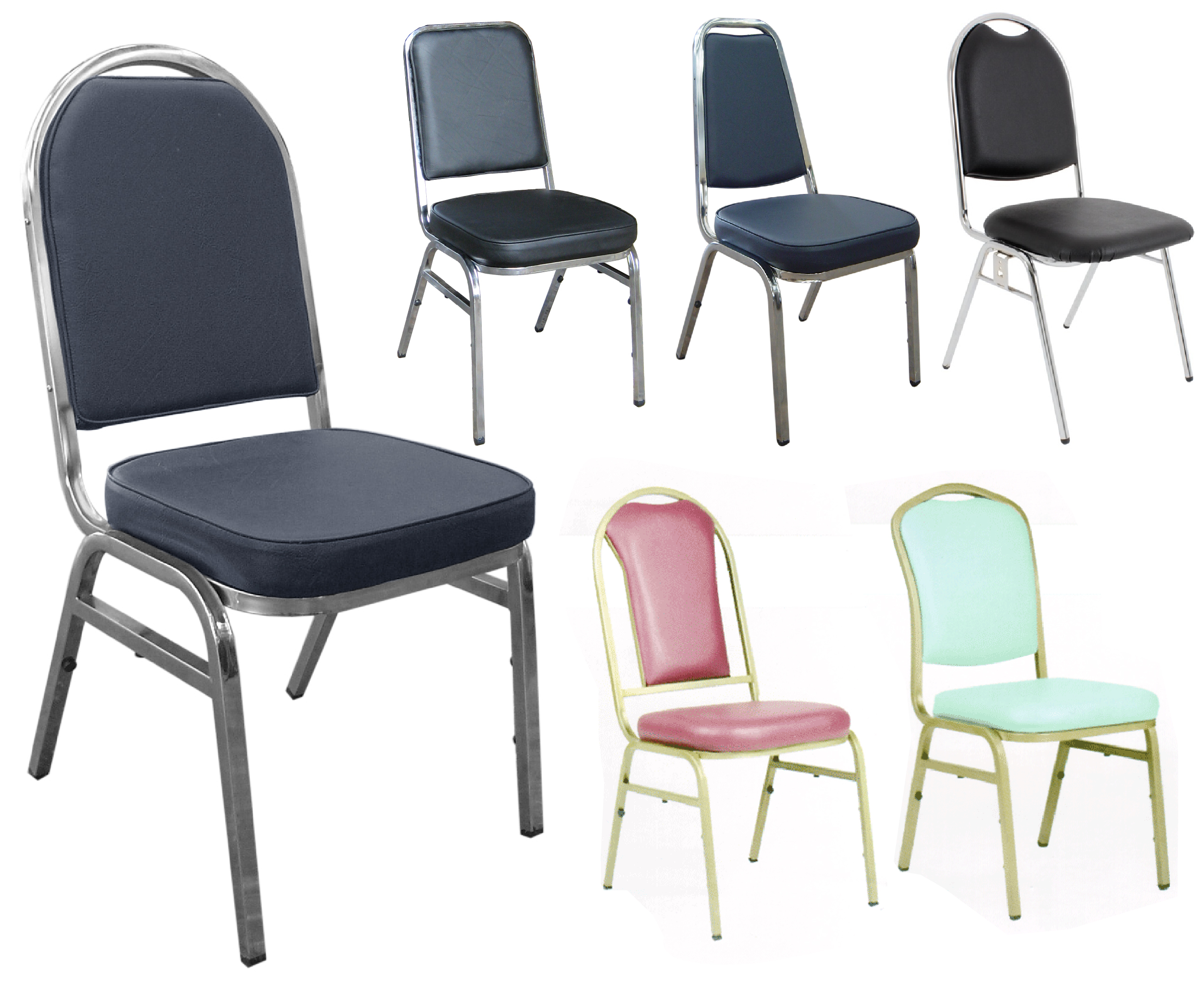 เก้าอี้อเนกประสงค์ เก้าอี้จัดเลี้ยง ที่นั่งบุฟองน้ำหนังเทียม Multipurpose Leather Chairs