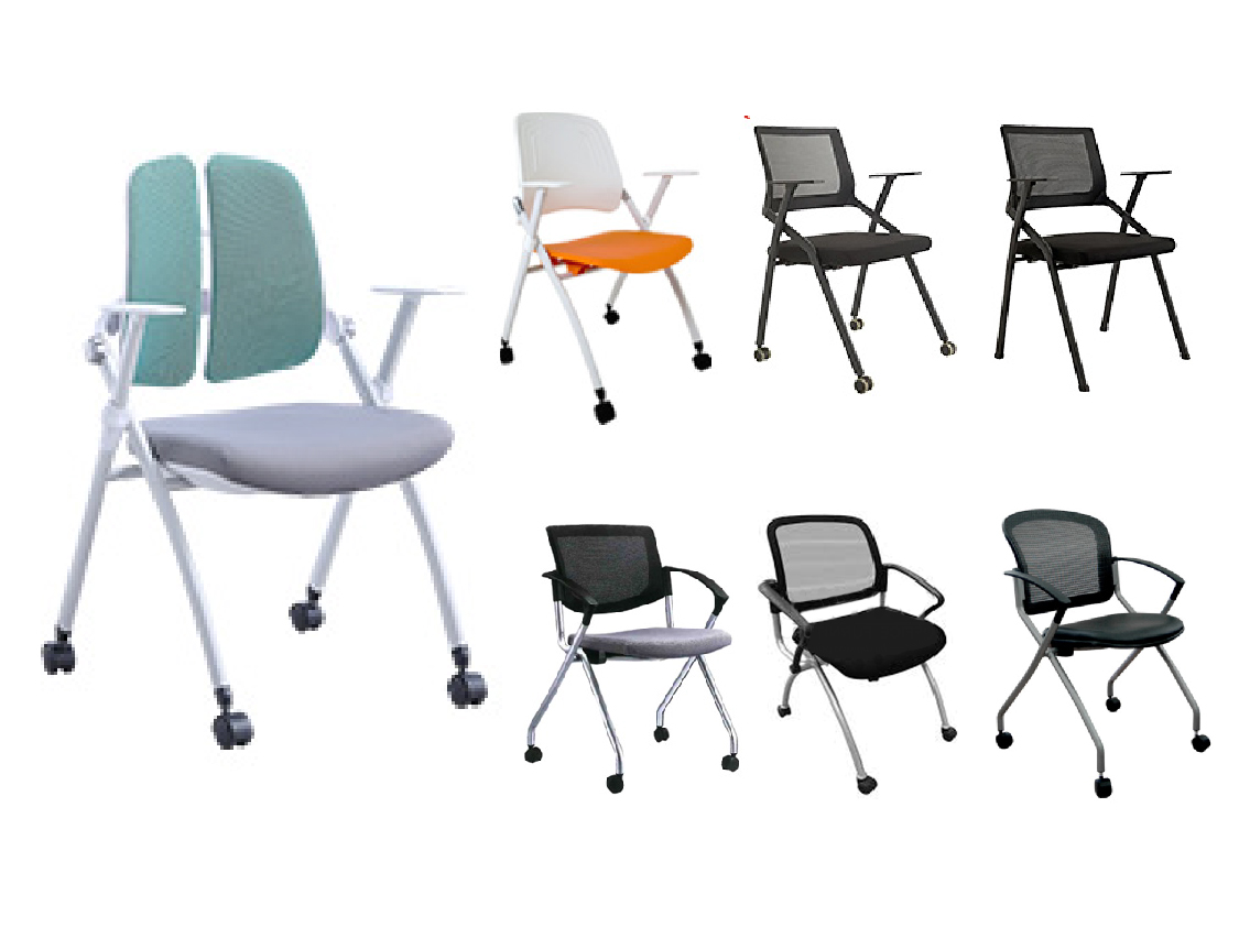 เก้าอี้ห้องฝึกอบรมพับได้ เก้าอี้ห้องเรียนพับได้ Foldable Conference Chairs 
