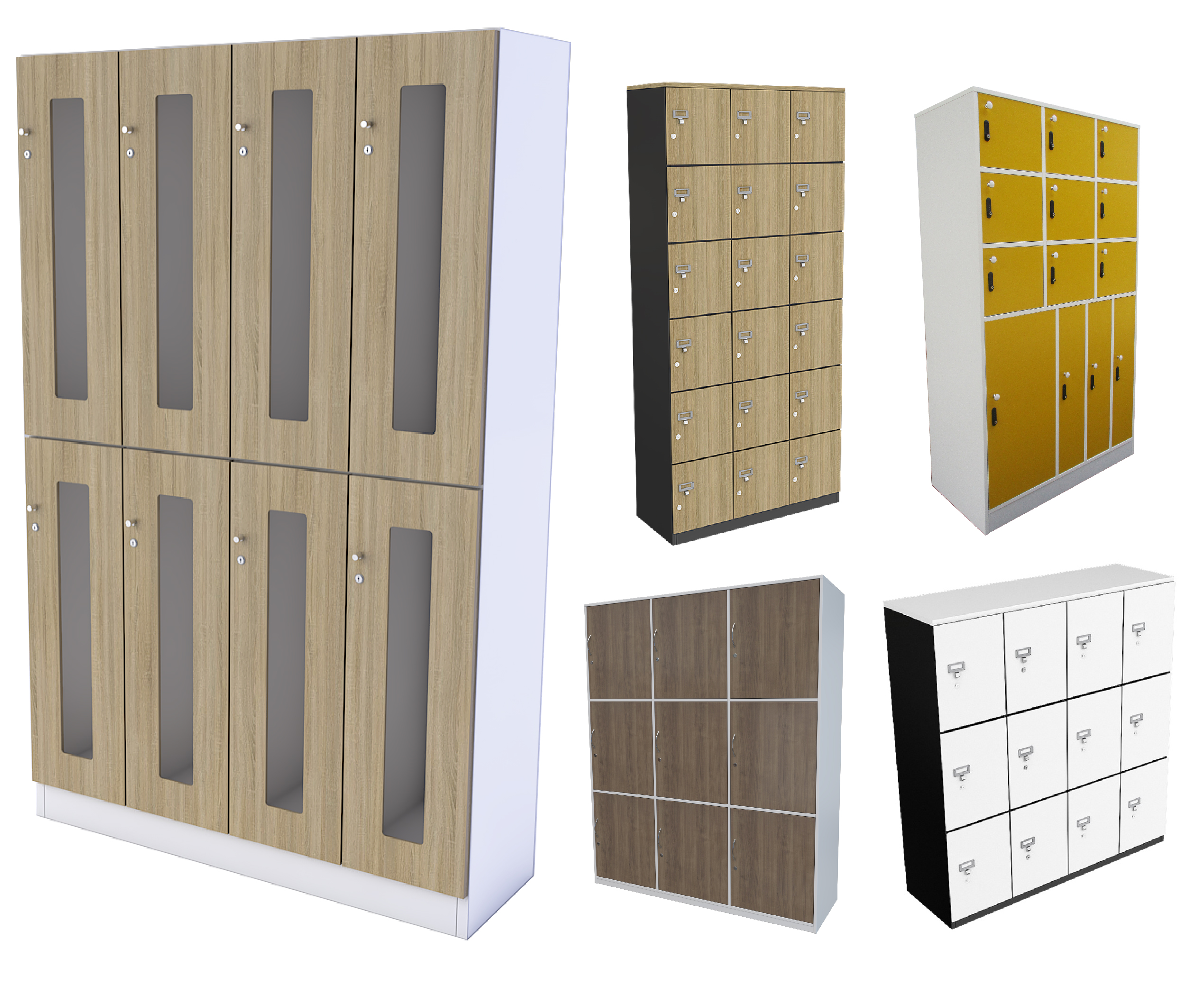 ตู้ล็อคเกอร์ ตู้ไม้ส่งงาน ตู้จดหมาย (ไม้ปาร์ติเกิล) Panel Board Locker