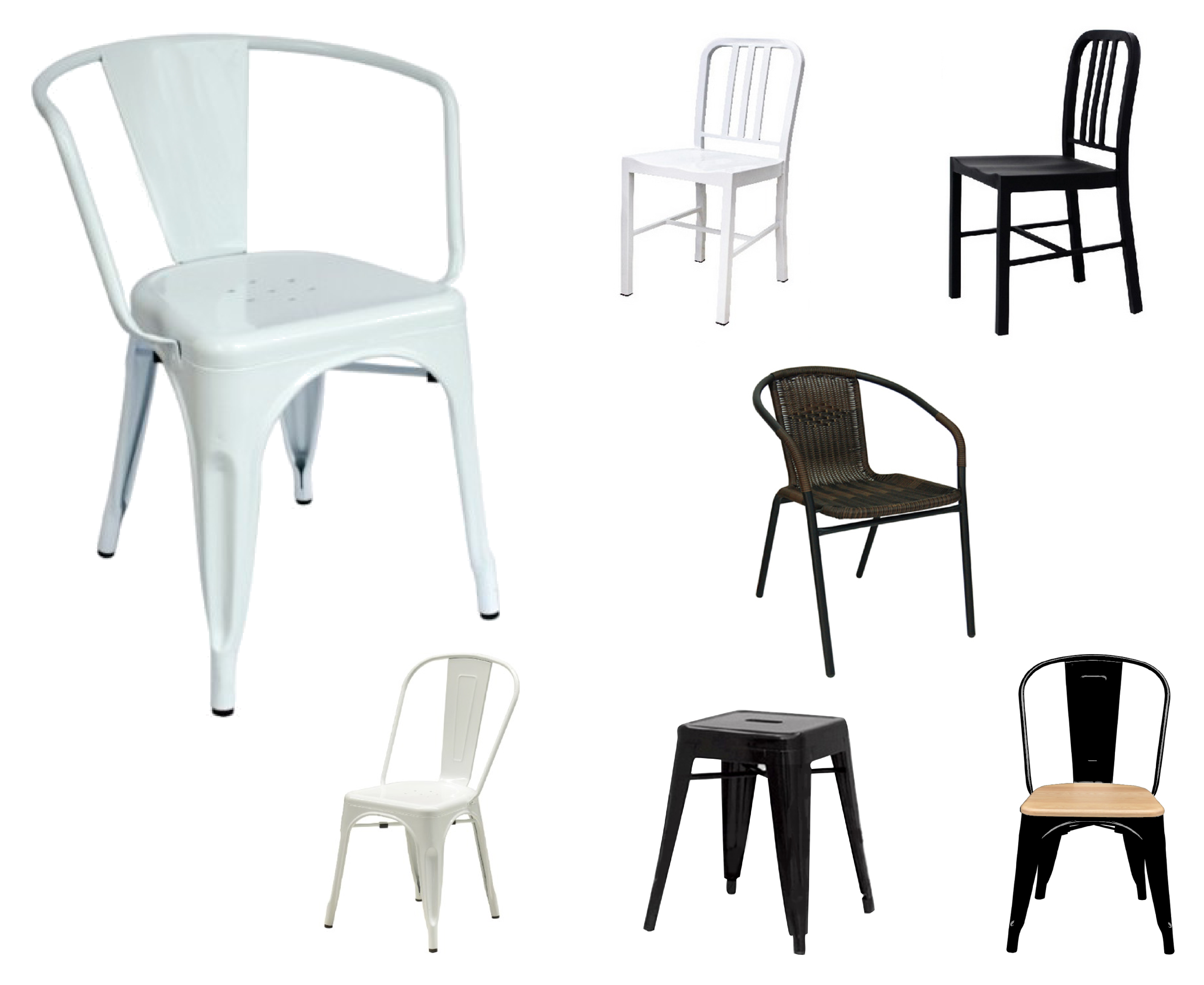เก้าอี้เหล็ก เก้าอี้หวาย Steel Chairs Rattan Chairs