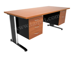 โต๊ะทำงานซ้าย 3 ลิ้นชัก ขวา 2 ลิ้นชัก 