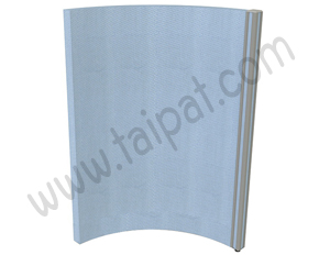 พาร์ทิชั่น กั้นห้อง โค้งทึบทั้งแผ่น ไม่มีกล่องไฟ 