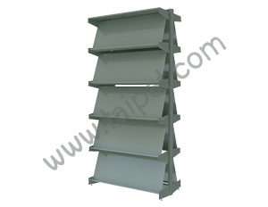 ชั้นวางวารสารแบบเอียง 2 หน้า 1 ช่วง TMS-21