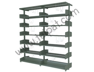 ชั้นวางหนังสือ 2 หน้า 2 ช่วง TBM-22