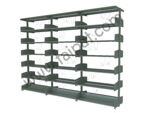 ชั้นวางหนังสือ 2 หน้า 3 ช่วง TBM-23