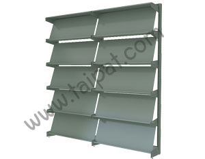 ชั้นวางวารสารแบบเอียง 1 หน้า 2 ช่วง TMS-12