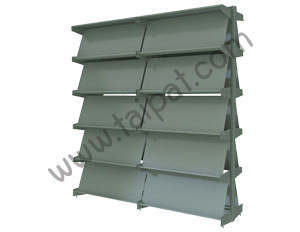 ชั้นวางวารสารแบบเอียง 2 หน้า 2 ช่วง TMS-22