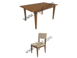โต๊ะและเก้าอี้สำหรับรับประทานอาหาร T-0336 , CH-0147