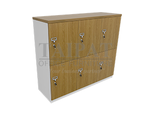 ตู้ล็อคเกอร์ไม้ 6 ช่อง CLK-1206