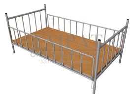 เตียงนอนเหล็ก ขนาด 3.5 ฟุต รุ่น  BT1-S1A