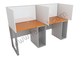 โต๊ะ Sound Lab ชนิด 2 ที่นั่ง (แผงข้างและกล่อง MDF) D-0207