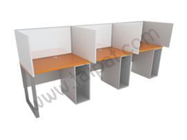 โต๊ะ Sound Lab ชนิด 3 ที่นั่ง (แผงข้างและกล่อง MDF) D-0208