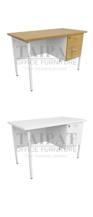 โต๊ะทำงานขาเหล็ก Opera 2 ลิ้นชัก