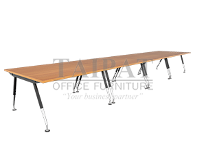 โต๊ะประชุม MT-6412 (18 - 20  ที่นั่ง) : ขนาดโดยรวม 480 X 120 X 75 ซม.