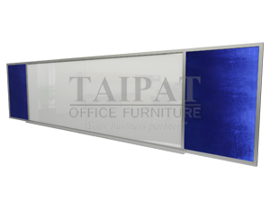 กระดานไวท์บอร์ด+ชานอ้อยบุกำมะหยี่  FWF-120480H