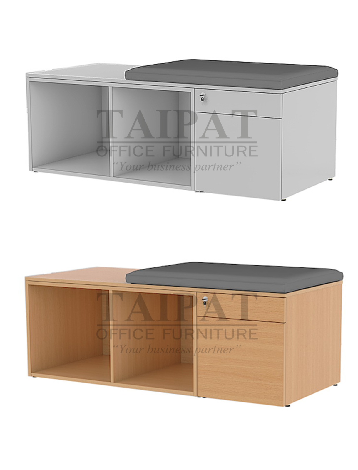 ตู้เก็บของพร้อมเบาะรองนั่งรับแขก CL-1301-45