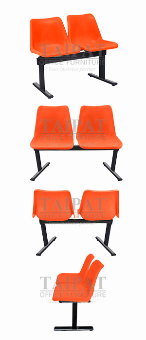 เก้าอี้โพลีแถว 2 ที่นั่ง CLF-812