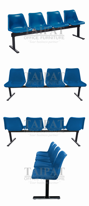 เก้าอี้โพลีแถว 4 ที่นั่ง CLF-814