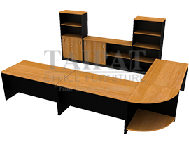 ชุดโต๊ะทำงานตัวแอล OF-1