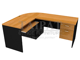 ชุดโต๊ะทำงานตัวแอล OF-4