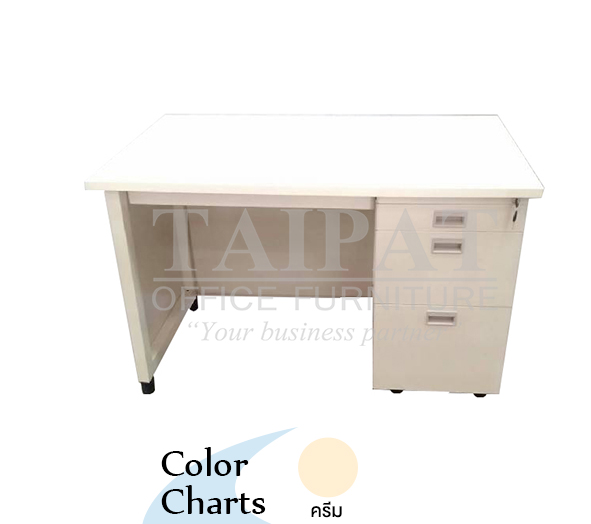 โต๊ะทำงานเหล็ก 4 ลิ้นชัก TDNP-127