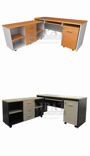 ชุดโต๊ะทำงานตัวแอล OF-12