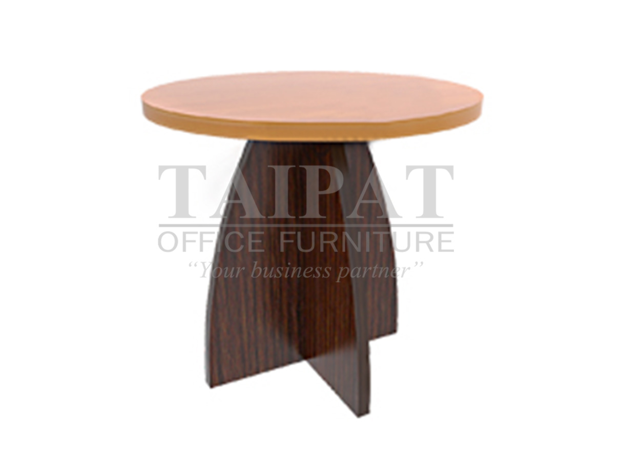 โต๊ะประชุมกลม ( 4 ที่นั่ง ) : ขนาดเส้นผ่าศูนย์กลาง 90 x 75 ซม.