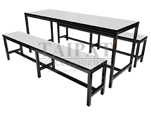 โต๊ะโรงอาหาร โต๊ะสนามขาเหล็ก T-13