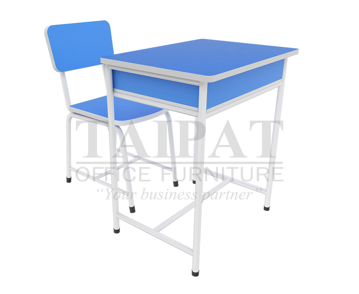 โต๊ะเก้าอี้นักเรียน มัธยม D-CH-0008-PB/HPL