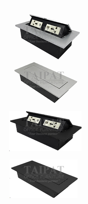 กล่องไฟ POP-UP ( ฝาสีเงิน , สีดำ ) รุ่น CS-11703