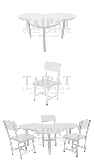 โต๊ะเก้าอี้นักเรียนอนุบาล  ทรงหัวมิกกี้เมาส์  ทรงหัวใจ T-0659,CH-0184