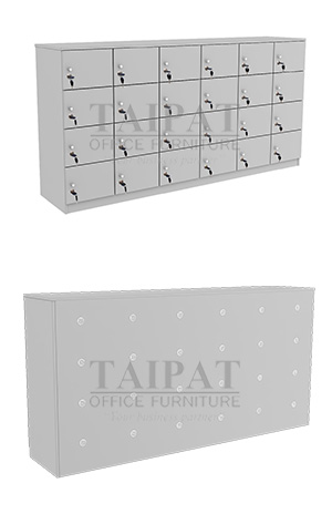 ตู้ล็อคเกอร์ 24 ช่อง (มีช่องระบายอากาศด้านหลัง) CLK-1724