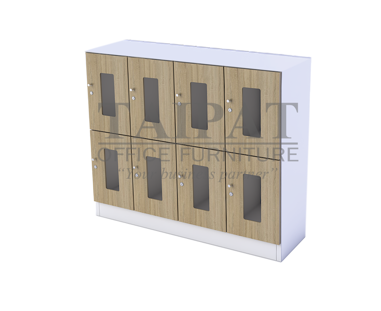 ตู้ล็อคเกอร์ไม้ 8 ช่อง CLK-1208A