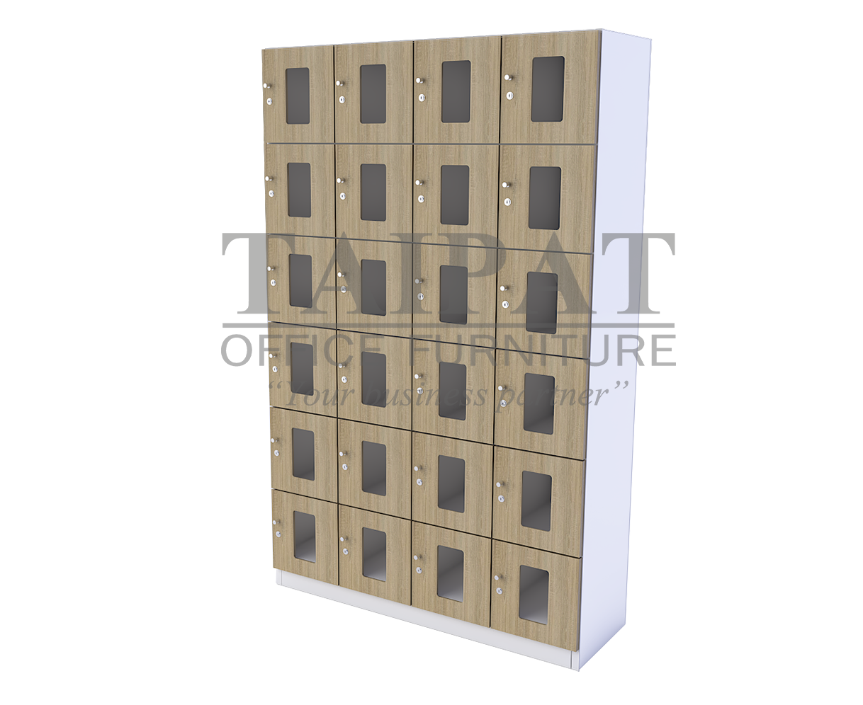 ตู้ล็อคเกอร์ไม้ 24 ช่อง CHK-1224A