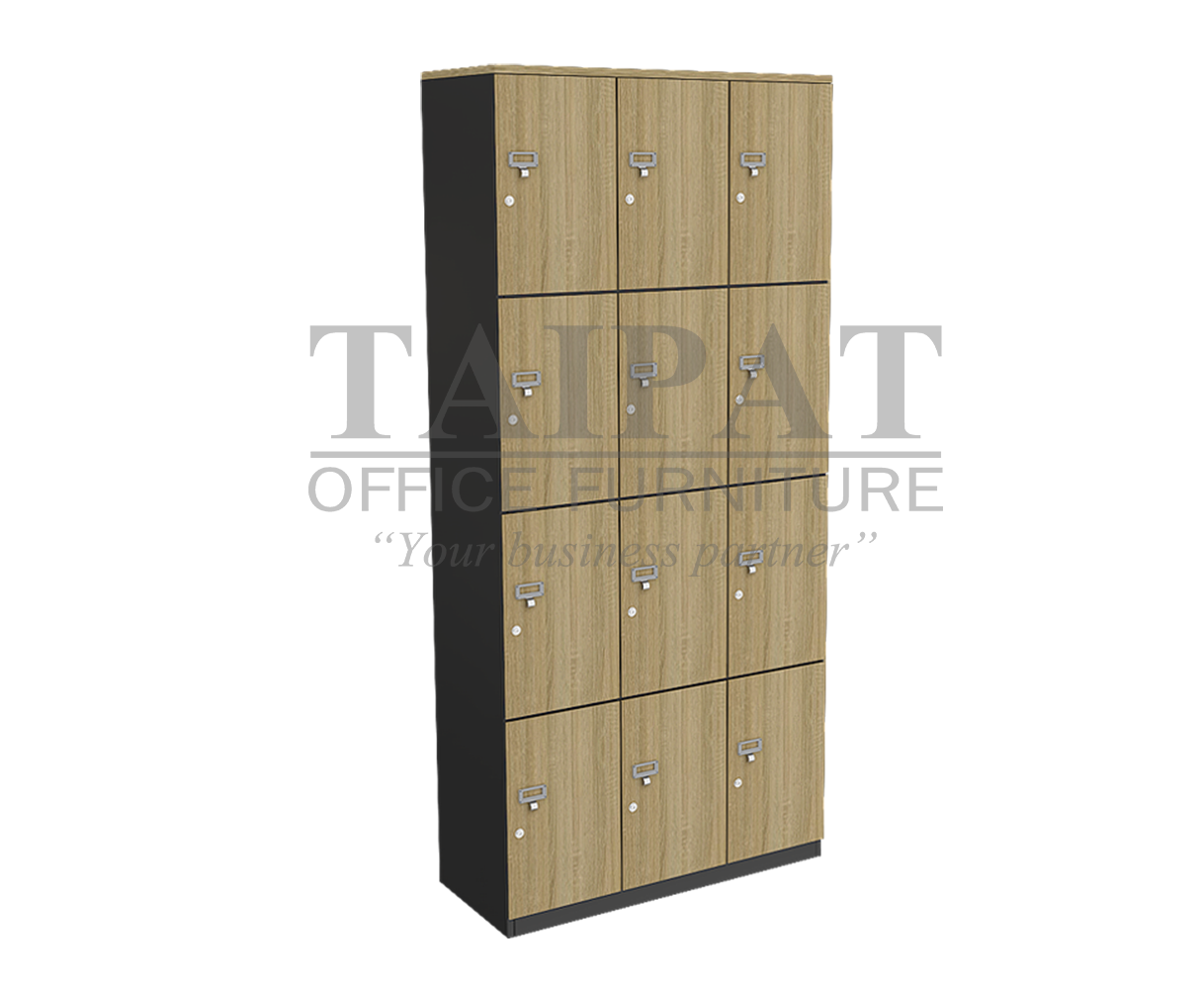 ตู้ล็อคเกอร์ไม้ 12 ช่อง CHK-9012