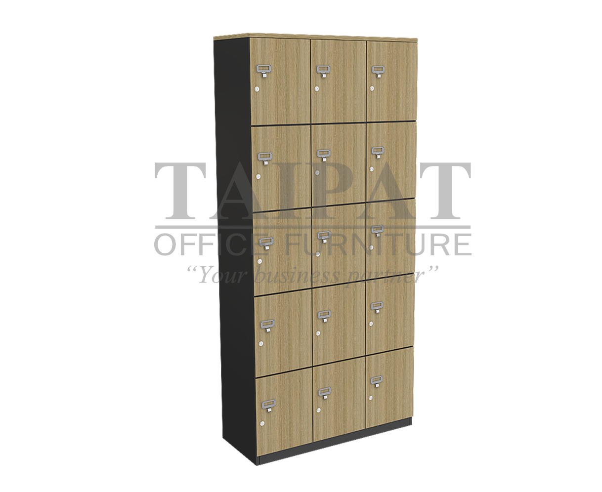 ตู้ล็อคเกอร์ไม้ 15 ช่อง CHK-9015