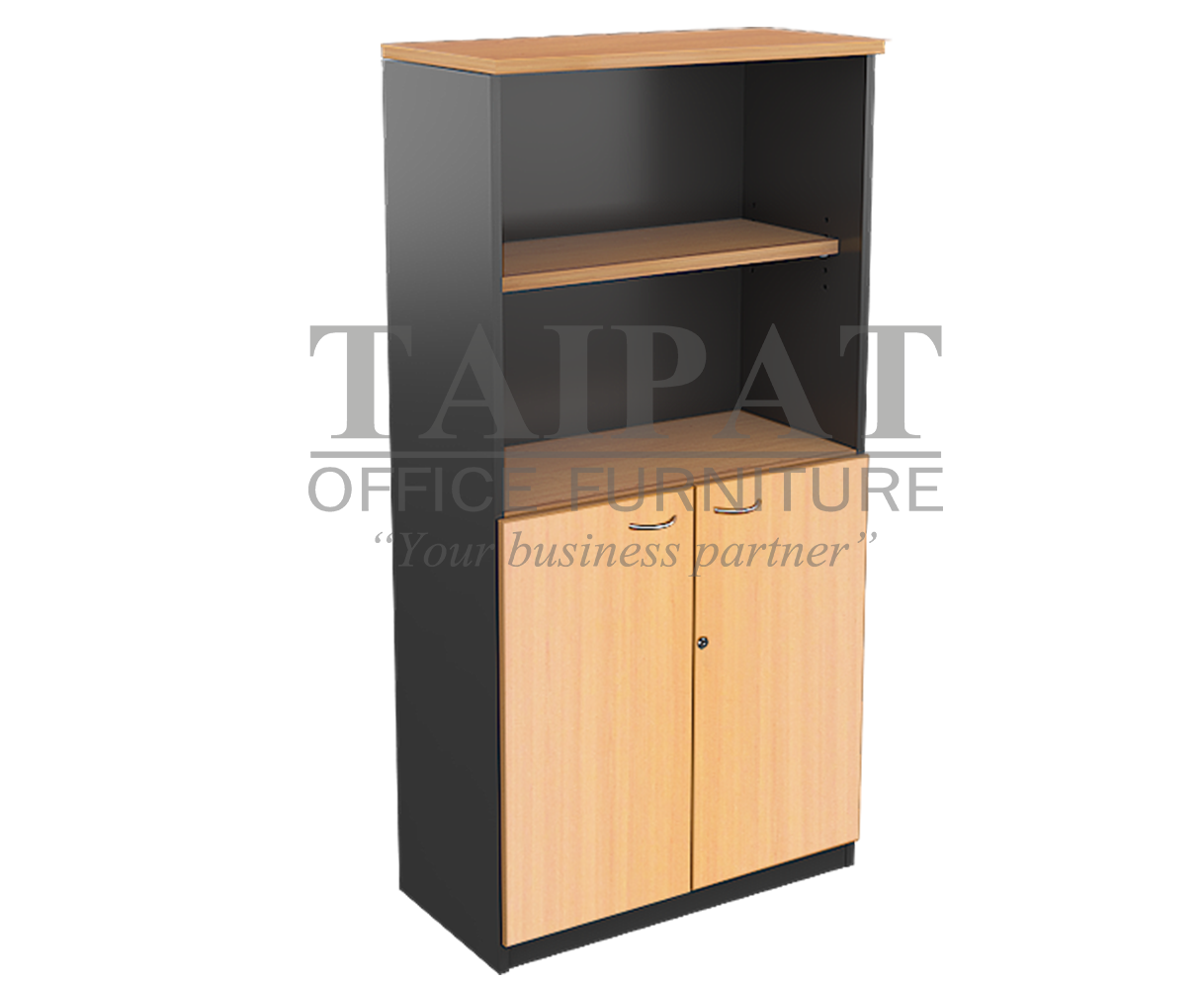 ชั้นวางของ 4 ชั้น มีบานปิด 2 ชั้นล่าง CM-8010