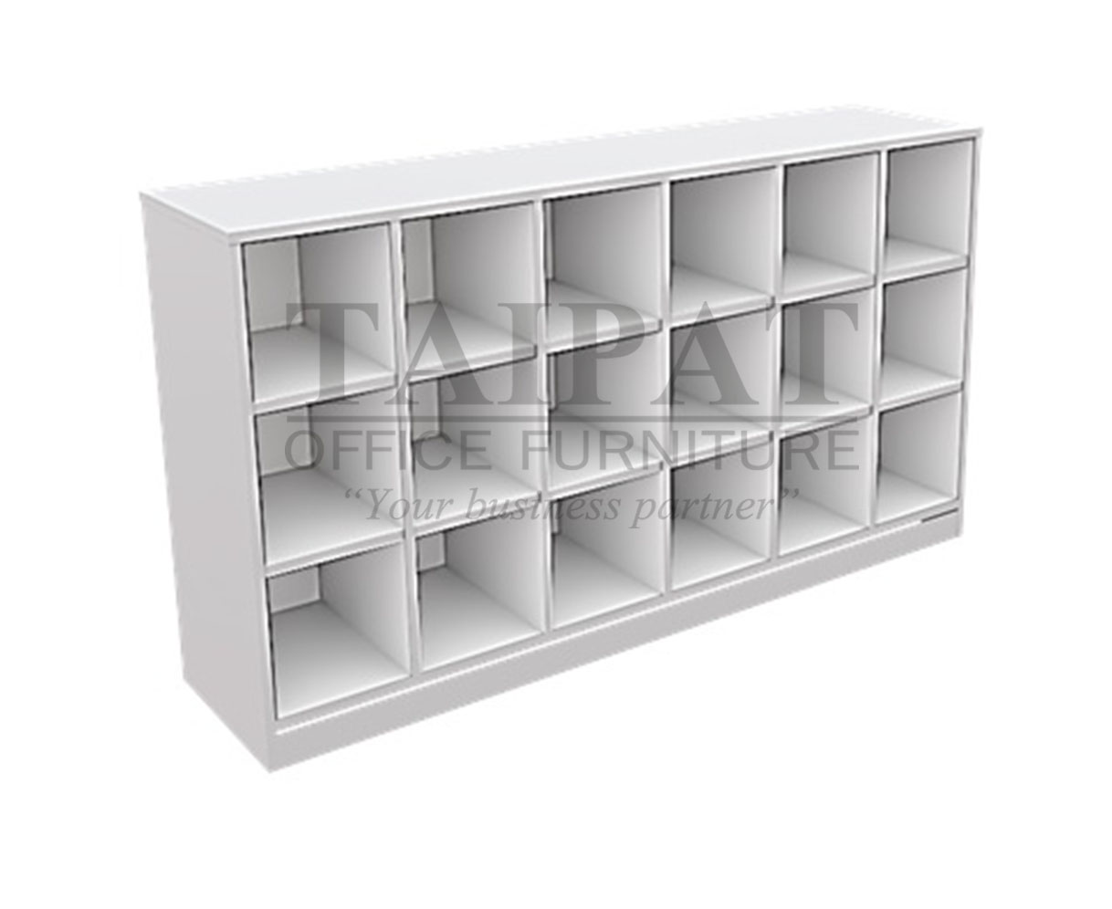 ชั้นวางรองเท้า 18 ช่อง PLASTWOOD  SHC-0047W  (สำหรับเด็ก)