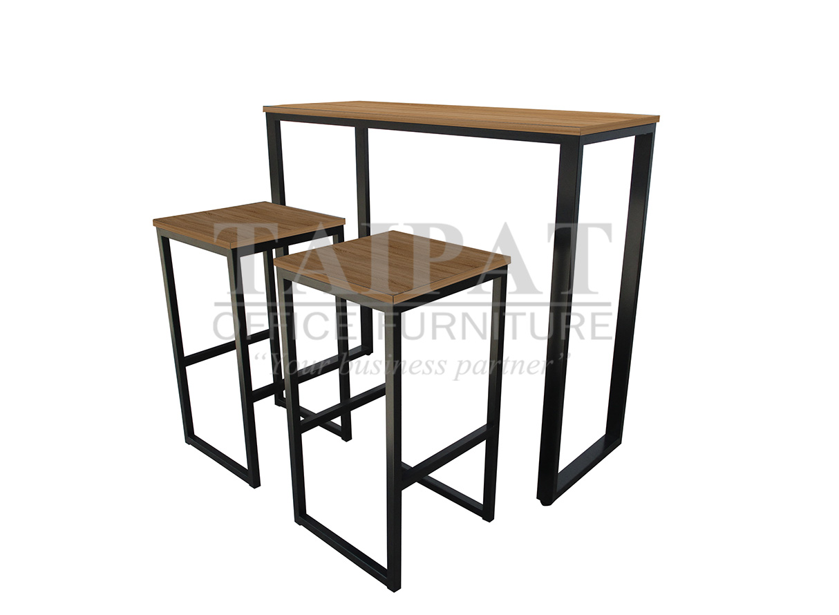 โต๊ะบาร์ขาเหล็ก T-1200-45