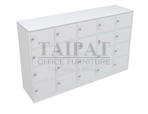 ชั้นวางรองเท้า 20 ช่อง มีประตูปิด  PLASTWOOD  SHCDP-148520 (สำหรับผู้ใหญ่)