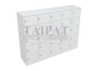 ชั้นวางรองเท้า 25 ช่อง มีประตูปิด PLASTWOOD  SHCDP-141025 (สำหรับผู้ใหญ่)