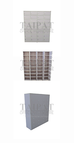 ชั้นวางรองเท้า 32 ช่อง มีประตูปิด  PLASTWOOD  SHCDP-121532 (สำหรับผู้ใหญ่)