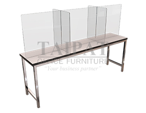 ฉากกั้นป้องกันเชื้อโรค ฉากกั้นโต๊ะอาหาร อะคริลิคใส SERIES 12  PAC12-19545/60