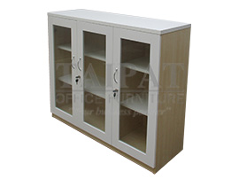 ตู้เก็บเอกสารบานเปิดกระจก SH-1357