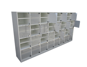 ชั้นวางรองเท้า 32 บาน 64 ช่อง  มีประตูปิด  SHC-0141