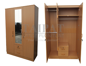 ตู้เสื้อผ้า 3 บานเปิด SH-1388