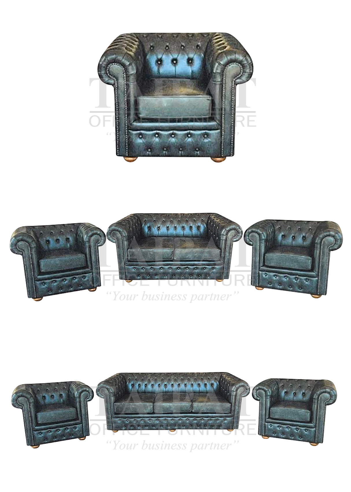 โซฟา 1, 2 , 3 ที่นั่ง วินเทจ TPR-371/1