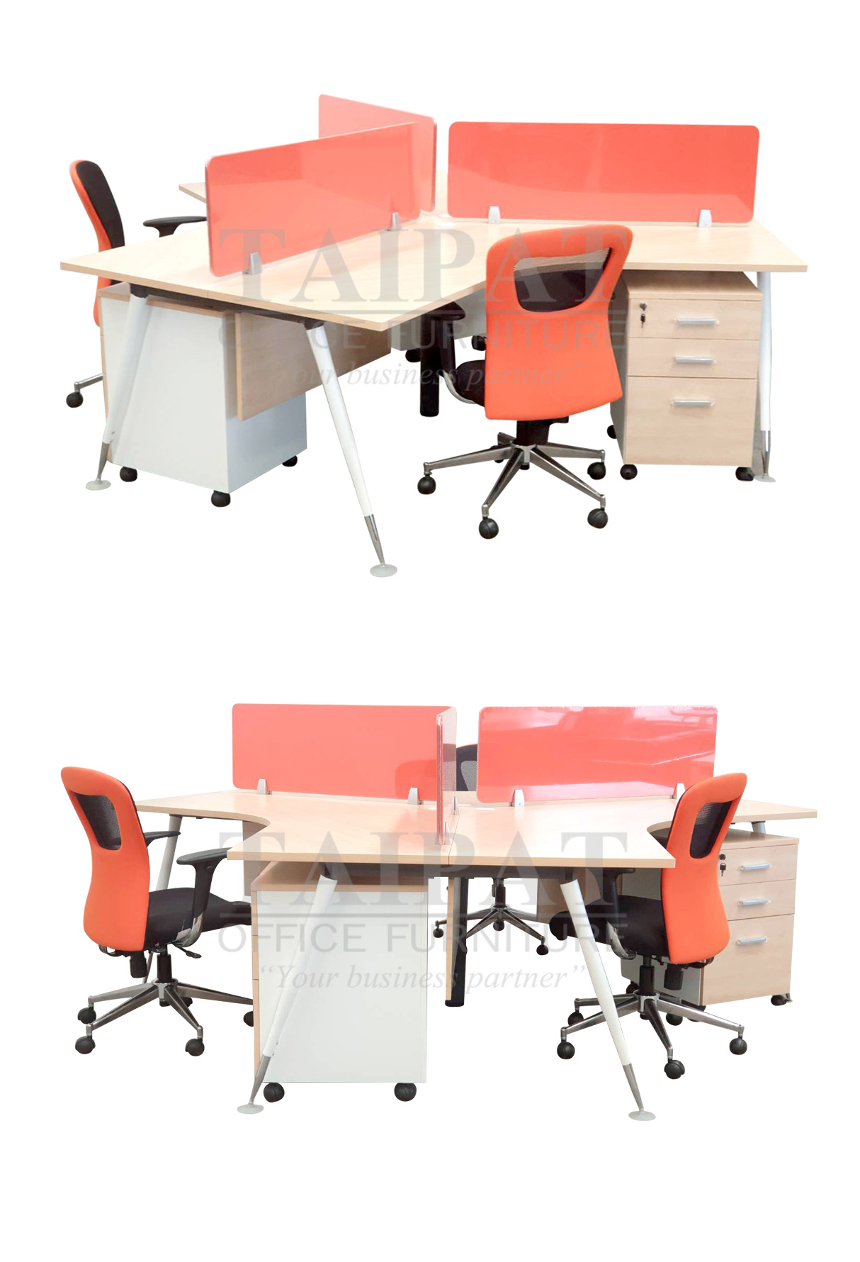 โต๊ะทำงานกลุ่ม 3 ที่นั่ง TAPWS-120-3